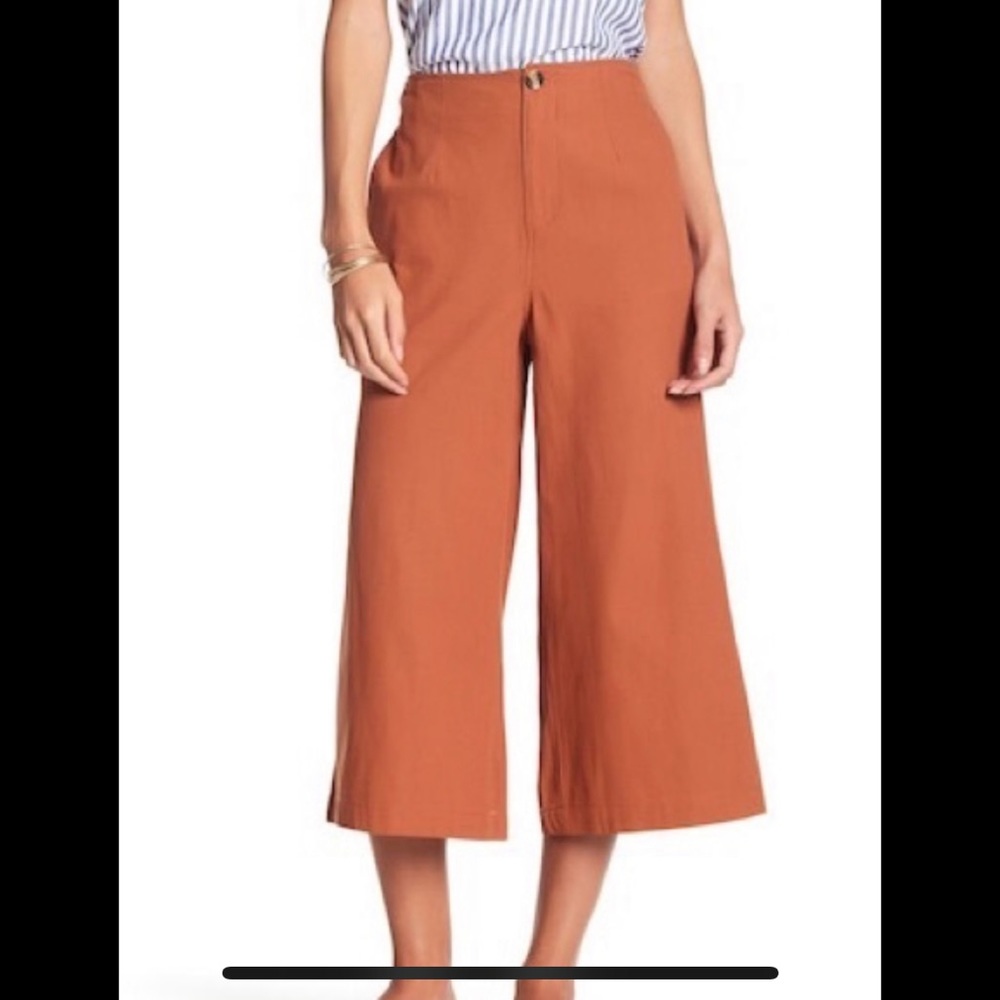 Good Luck Gem burnt orange high waisted capris